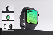 iWatch Mockup, a Wearable Device Mockup by PixelPiknik (Thumbnail 1 of 4)