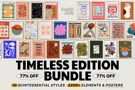 77% OFF TIMELESS EDITION BUNDLE, an Object Graphic by angelainthefields