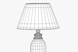 Old-style Lamp With Red Dome