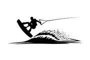 Water Ski Silhouette Vector Bundle, an Illustration by Designs_River (Thumbnail 49 of 51)