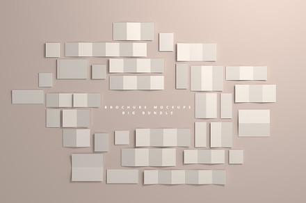 165 Brochure Mock-ups Big Bundle, a Print Template by pmvch