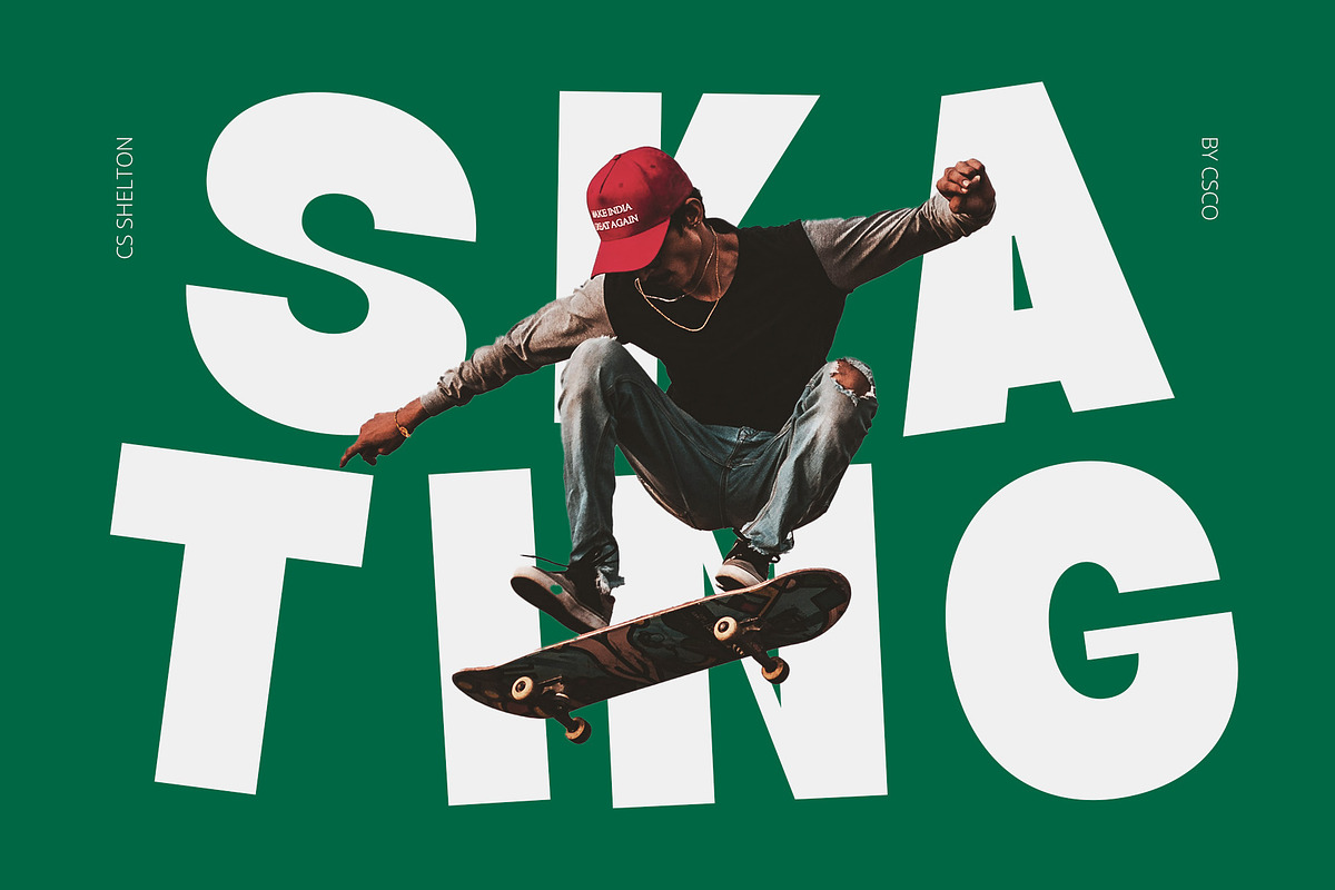 CS Shelton – Bold Font, a Sans Serif Font by Craft Supply Co. (Photo 4 of 8)
