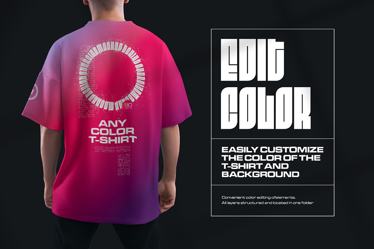 5 Mockups Oversize T-shirt, a Shirt Mockup by Grow Design Craft Studio (Photo 2 of 8)