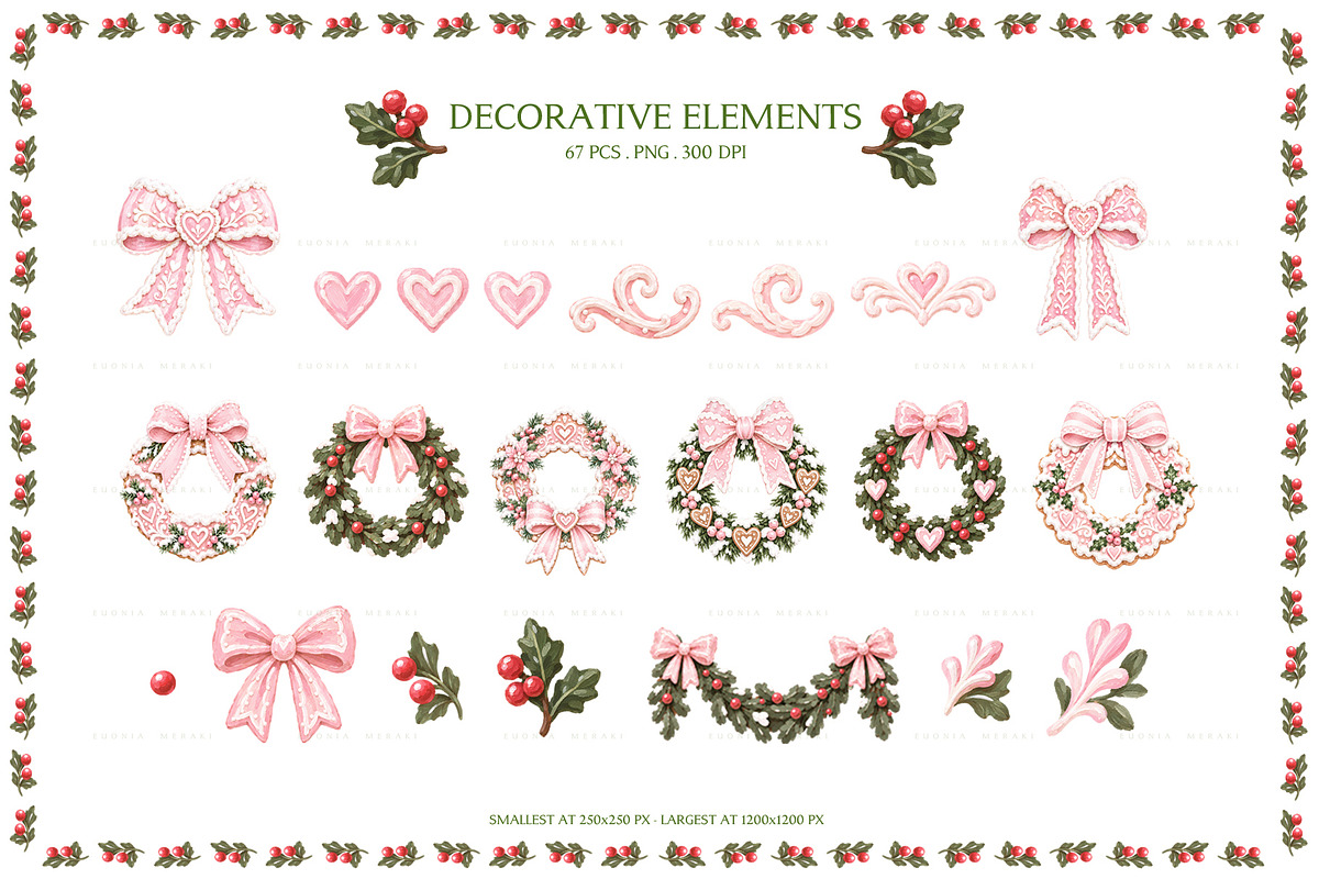 Pink Gingerbread Houses, an Object Graphic by Euonia Meraki (Photo 11 of 15)