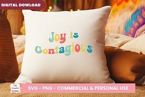 Joy Is Contagious SVG Cut Files