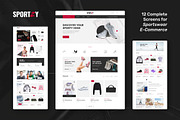 Sportswear E-Commerce Website Design, an UI Kit Template by peterdraw (Thumbnail 2 of 9)