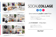 Social Collage | Profile & Cover, a Templates & Theme by Pixel Strawberry (Thumbnail 1 of 4)