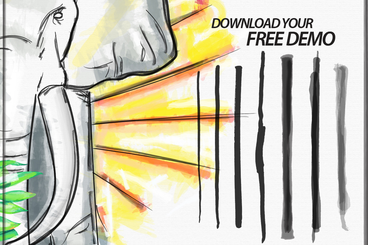 Watercolor ProBrush™ + Free Demo, a Brush Add-On by Leonard Posavec (Photo 3 of 4)