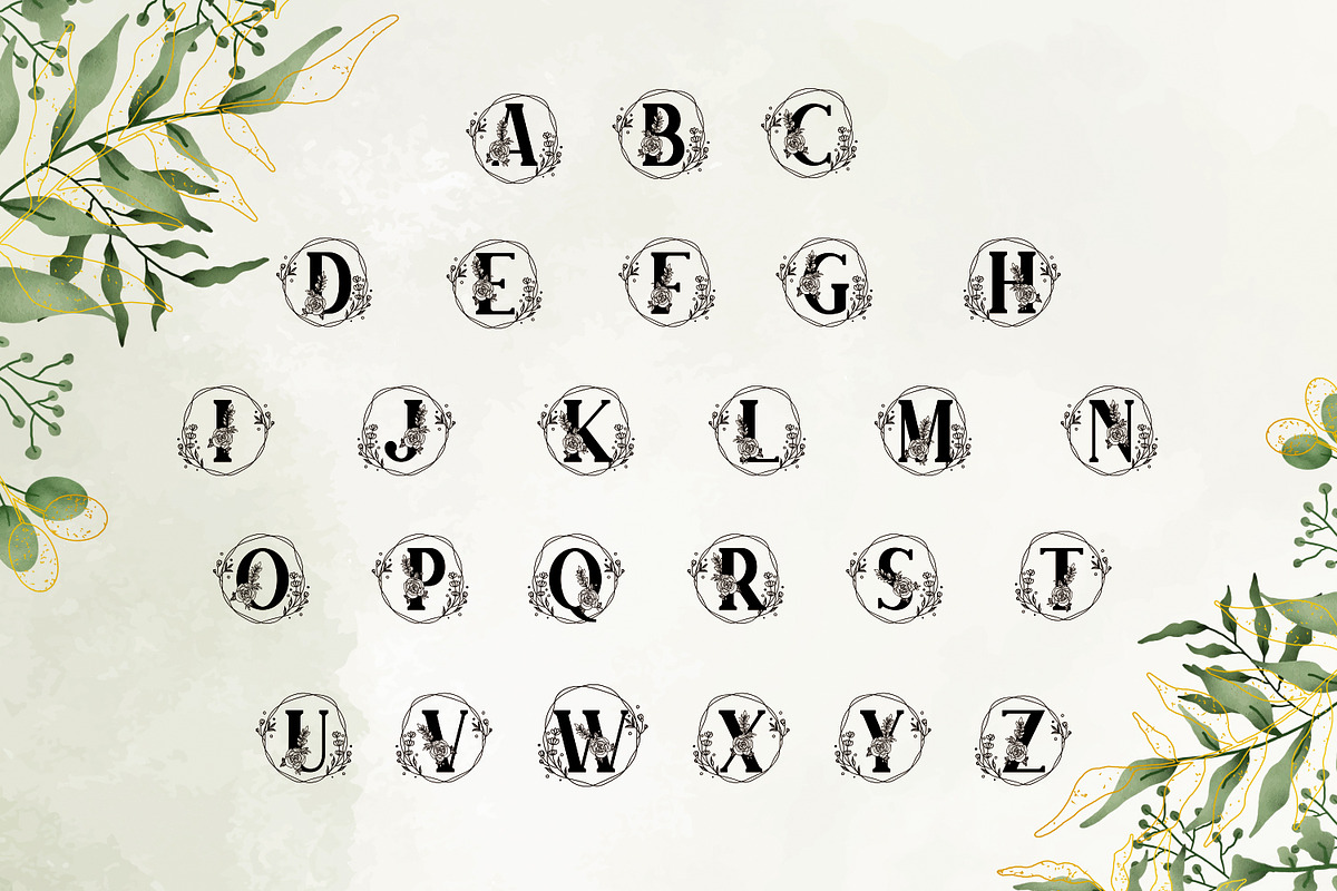 Farmhouse Monogram, a Script Font by Mozatype (Photo 10 of 10)