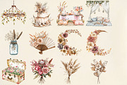 Boho Wedding Design Elements, an Illustration by Pixels.Craft (Thumbnail 5 of 6)