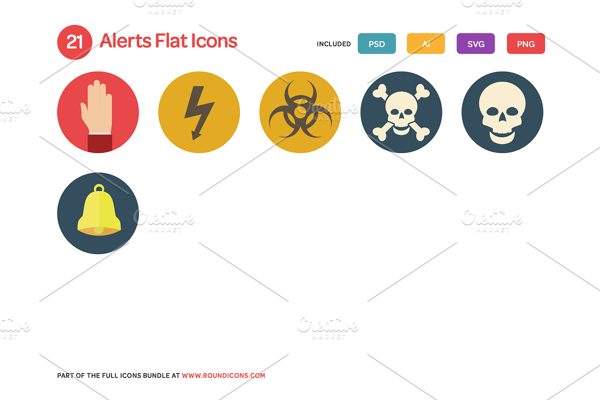 Alerts Flat Icons, an Icon by Vectopus.com (Photo 3 of 4)