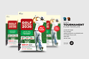 Golf Tournament Flyer Template, a Flyer Template by Aam360 (Thumbnail 1 of 3)