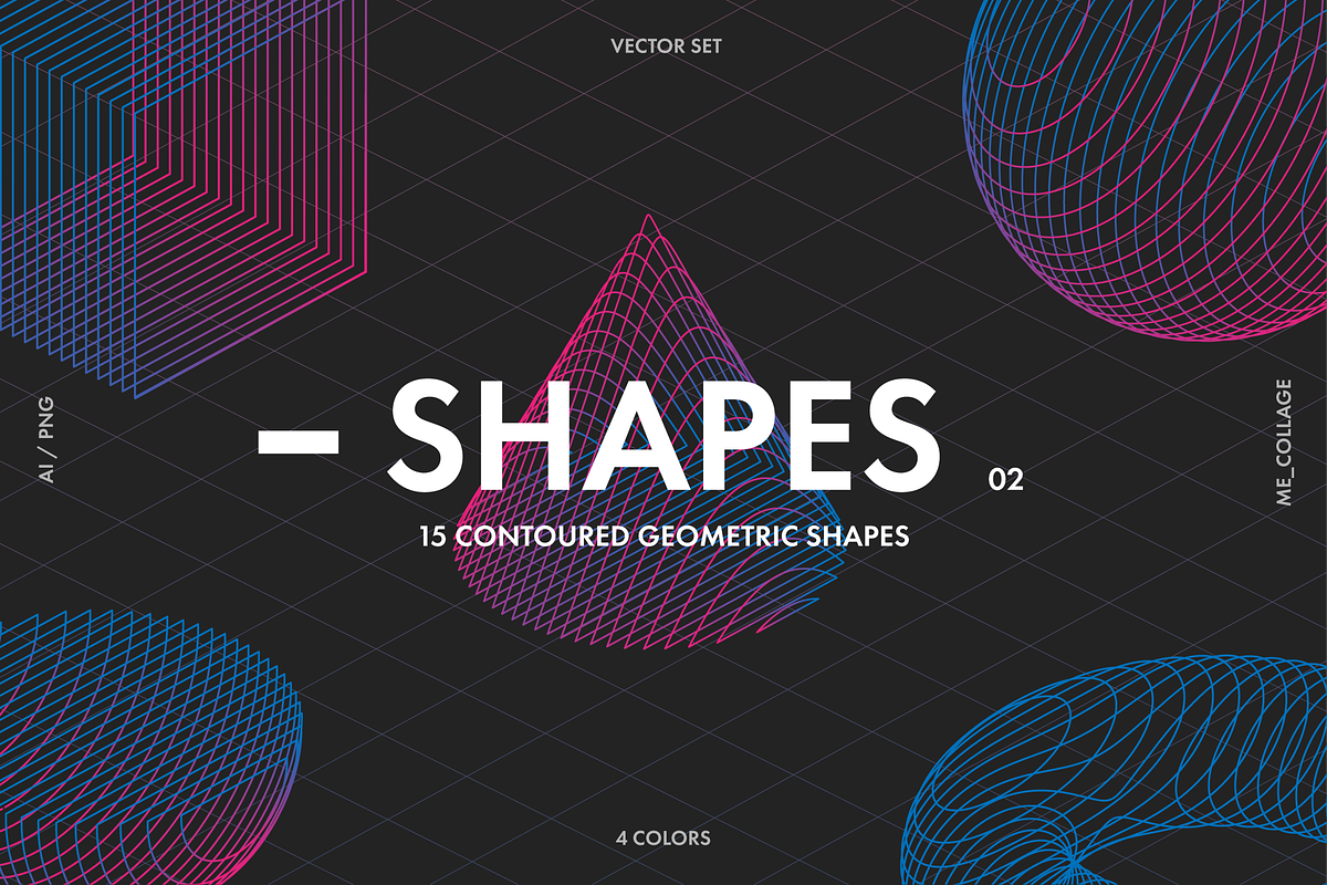 Contoured Vector Geometric Shapes, an Object Graphic by ME_COLLAGE (Photo 1 of 17)