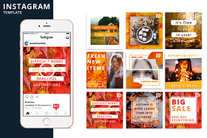 Autumn Instagram Animated Template, a Social Media Template by Brandspark Mini