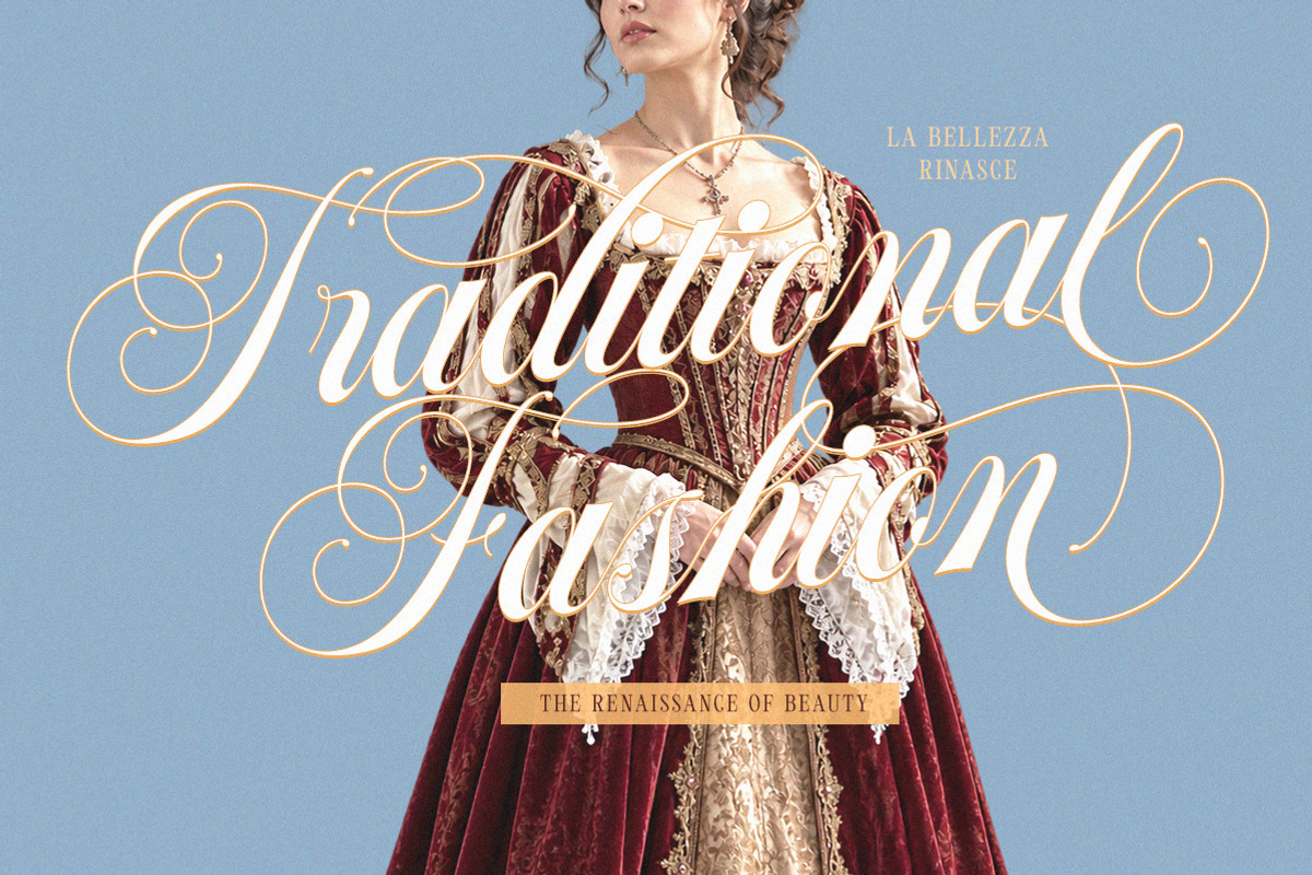 Roselvine Greetings Romantic Script, a Script Font by Letterhend Studio (Photo 6 of 10)