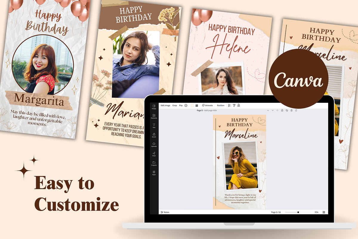Happy Birthday Mobile Templates, a Templates & Theme by TemplateCastleStore (Photo 8 of 9)
