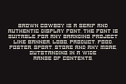 Brown Cowboy Artdeco & Western Font, a Serif Font by QR Design Studio (Thumbnail 4 of 6)