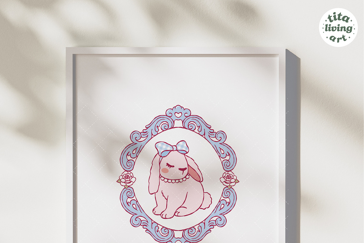 Coquette Easter Clipart | Hand Drawn, an Animal Illustration by TitaLivingArt (Photo 11 of 12)