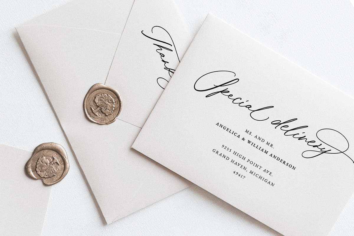 Wedding Calligraphy Font Duo Bundle, a Script Font by Pink Coffie (Photo 7 of 51)