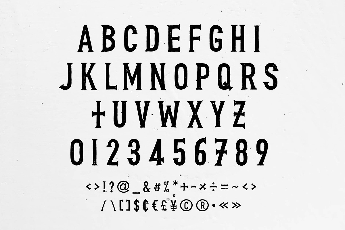 Genuine | Vintage font, a Blackletter Font by doffdog (Photo 2 of 5)