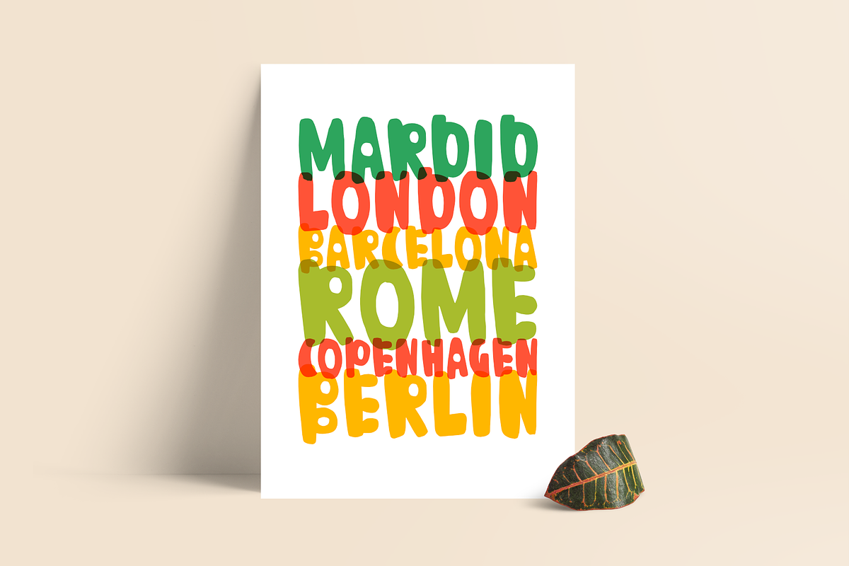 Scandinavian - hand drawn font preview 5
