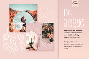 Instagram Post Templates - Boho