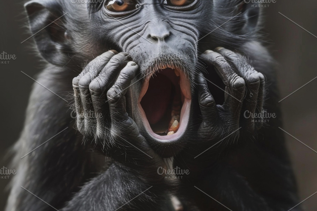 236 surprised animals, an Animal Photo by Handmadefont (Photo 106 of 241)