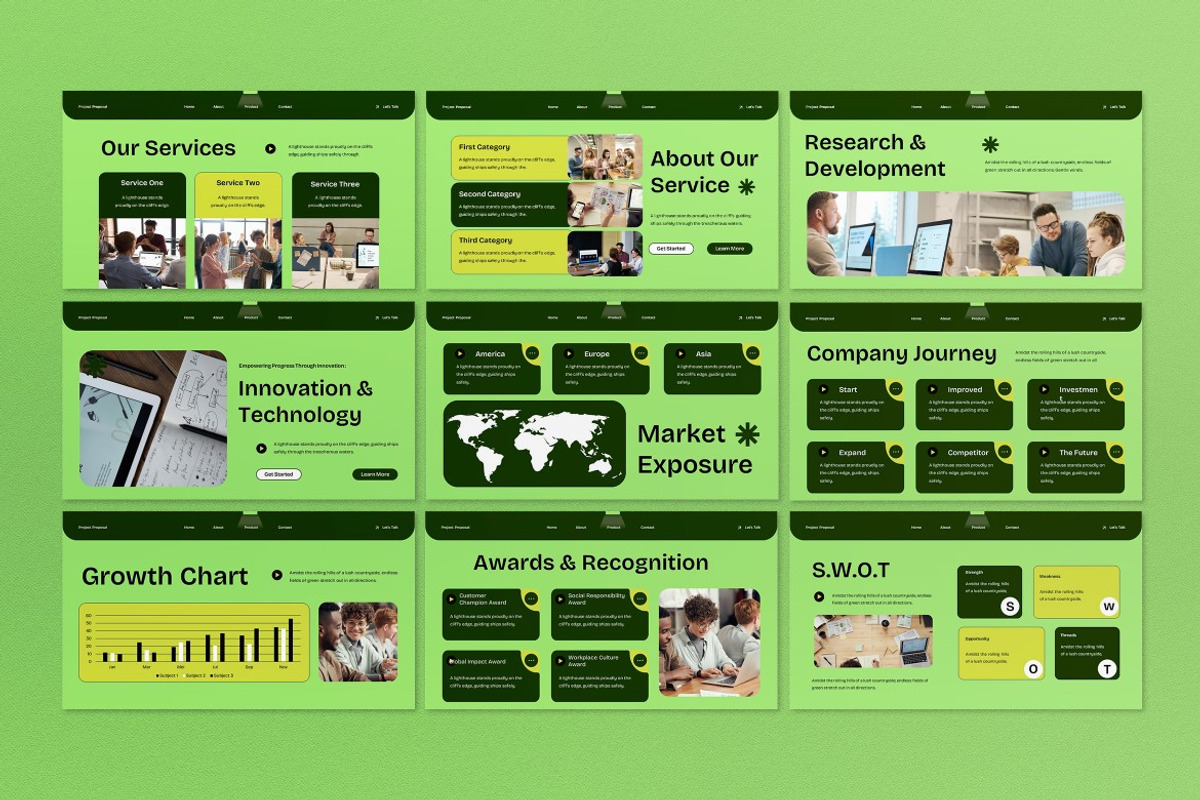 Company Profile Keynote preview 3