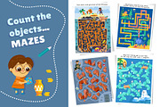 Funny Mazes Set, an Education Illustration by ArtyCats (Thumbnail 3 of 7)