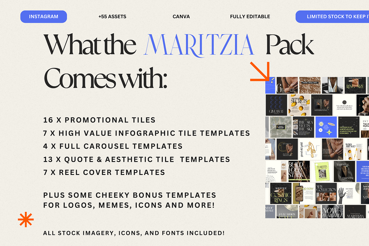 Maritzia, Canva Brand Kit & Template, a Social Media Template by Stay Cool Creative Studio (Photo 2 of 10)