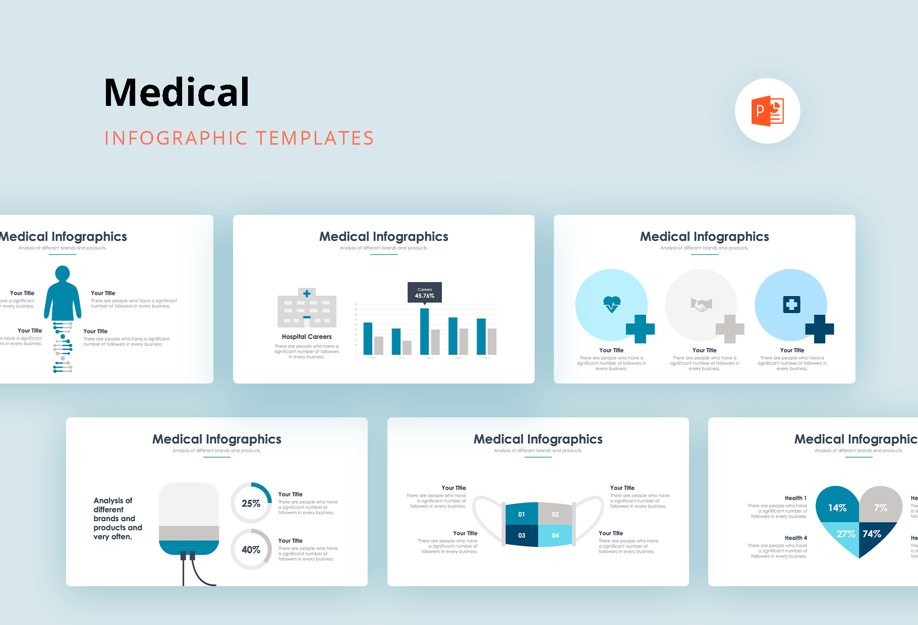 Medicine Infographics - PowerPoint, a Presentation Template by slidequest