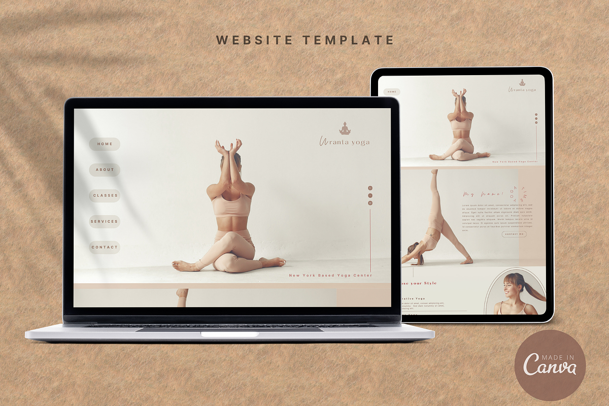 Yoga Website Template, a Websites & App Template by Prodesign (Photo 2 of 5)