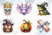 Cute Halloween Witch Clipart Png Bun, a Graphic by designcity5 (Thumbnail 2 of 5)