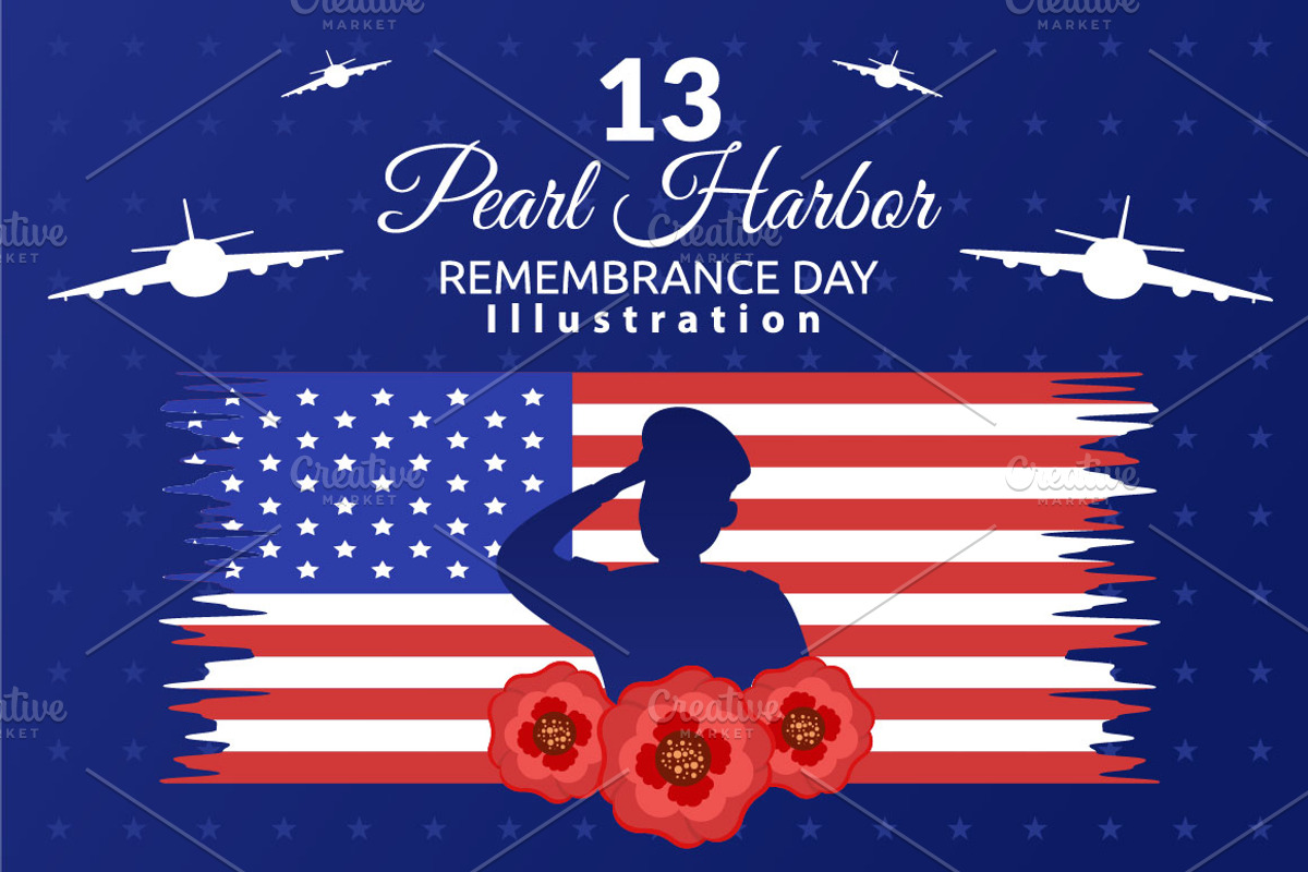 13 Pearl Harbor Remembrance Day, an Illustration by denayunebgt (Photo 1 of 4)