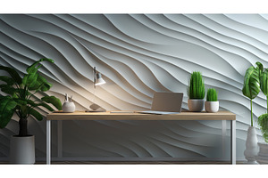 work wave office background ai, a Technology Photo by pikepicture