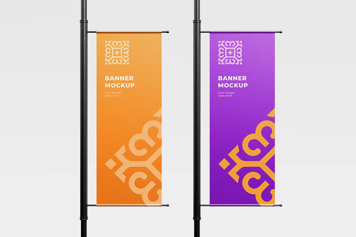 Vertical Banner Mockup, an Advertising Mockup by zpackcreative (Photo 1 of 4)