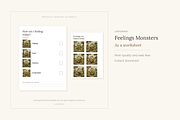 Feelings Monsters Clip Art, 20, an Education Illustration by LanternkinStudio (Thumbnail 4 of 13)