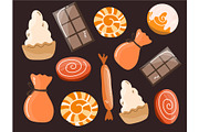 Cute candy bundle set vector, a Food Illustration by foxndeer (Thumbnail 3 of 4)