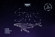 Constellation Generator Photoshop, a Brushes & More by Graphic Spirit (Thumbnail 1 of 13)