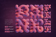 Pink Felt - Color Bitmap Font, a Symbol Font by Gleb Guralnyk (Thumbnail 1 of 5)