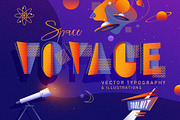Space Voyage - Retro Design Toolkit, an Object Illustration by Polar Vectors (Thumbnail 1 of 23)