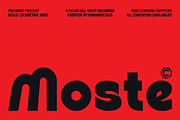 Moste - Geometric Sans Serif, a Sans Serif Font by Marvadesign (Thumbnail 1 of 11)