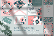 Wild rose wedding collection, an Invitation Template by Lana Sham (Thumbnail 1 of 11)