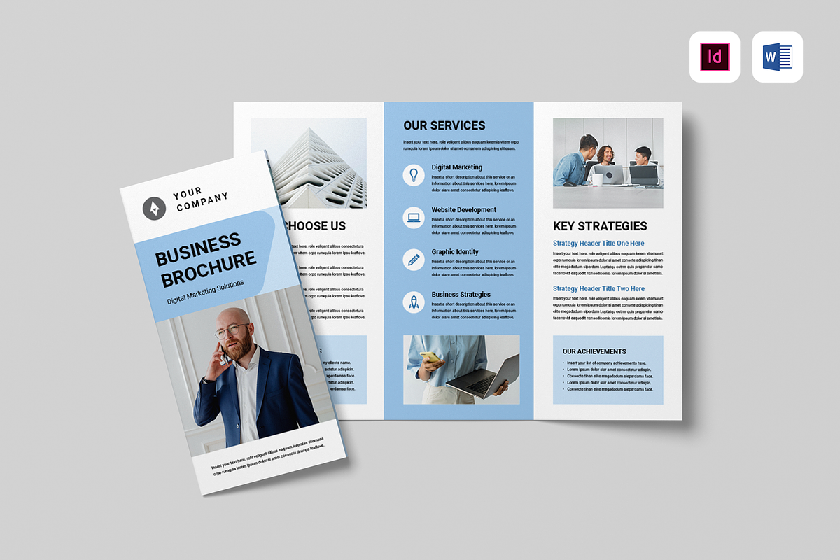Business Trifold Brochure, a Brochure Template by Leaflove (Photo 1 of 5)