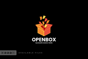 Open Box Gradient Colorful Logo, a Branding & Logo Template by ivan_artnivora