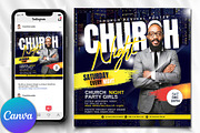 Church Flyer, Canva Flyer, a Social Media Template by Business Flyers (Thumbnail 1 of 2)