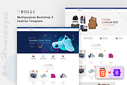 Bolli Multipurpose Fashion Template, a Bootstrap Template by techboot (Thumbnail 1 of 6)