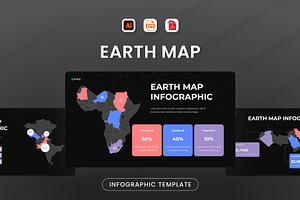 Earth Map Infographic, a Presentation Template by Antstheme