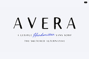 Avera Sans Sketch - Sketched Font, a Sans Serif Font by Tom Chalky (Thumbnail 1 of 7)