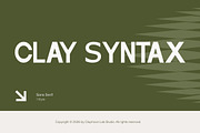 Clay Syntax — Modern Sans Serif Font, a Serif Font by Claymoon Lab (Thumbnail 1 of 7)